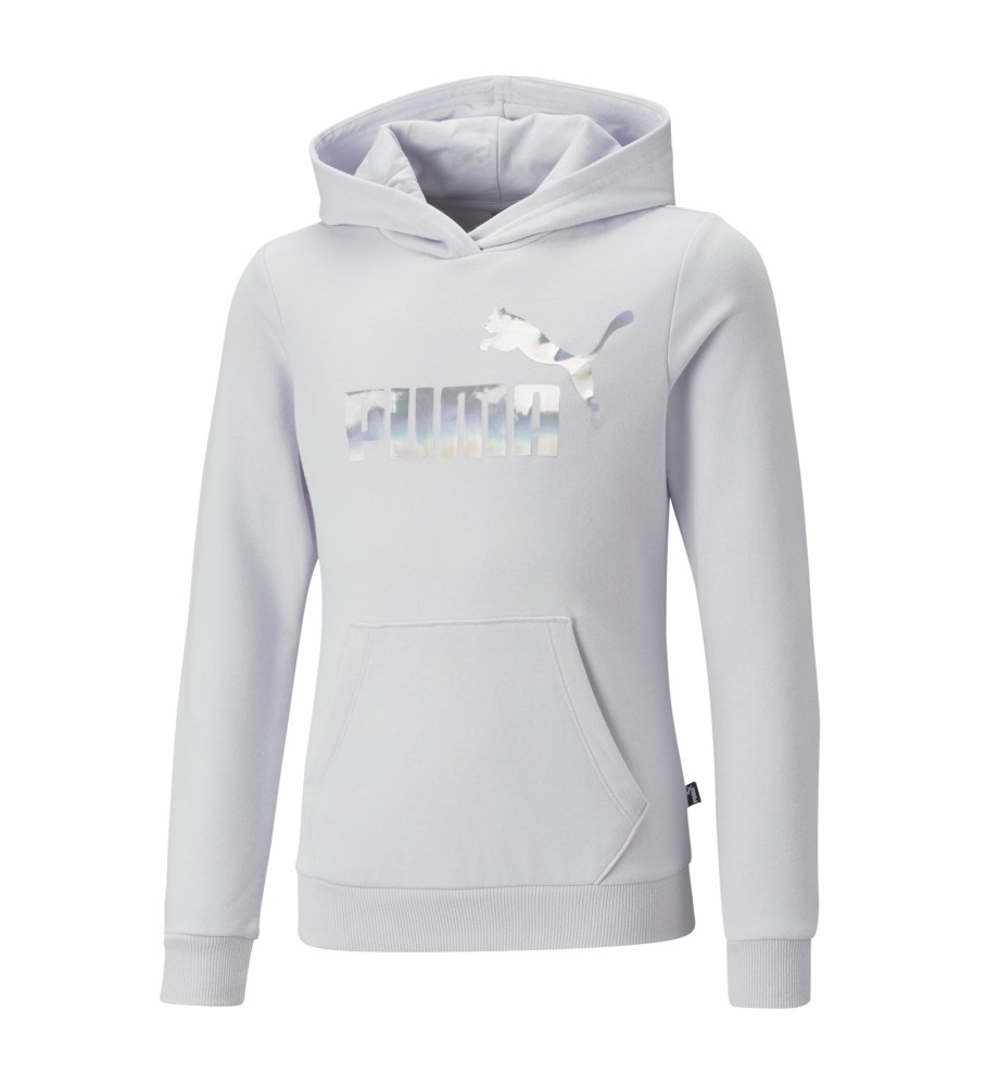 Moletom Puma Essential Nova Shine Logo Lilás