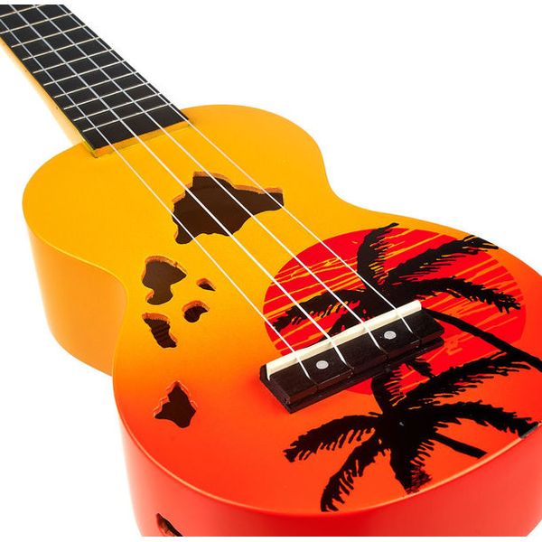 Mahalo Hawaii Orange Ukulele