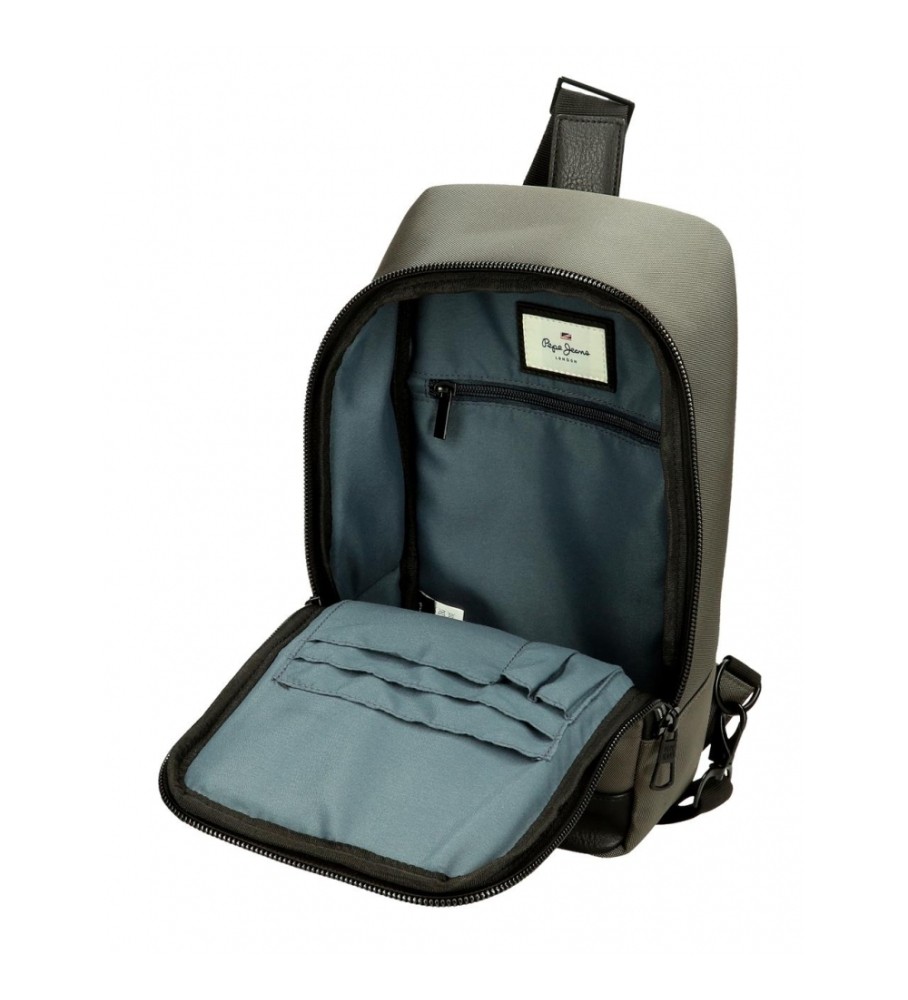 Bolsa transversal verde Leighton da Pepe Jeans