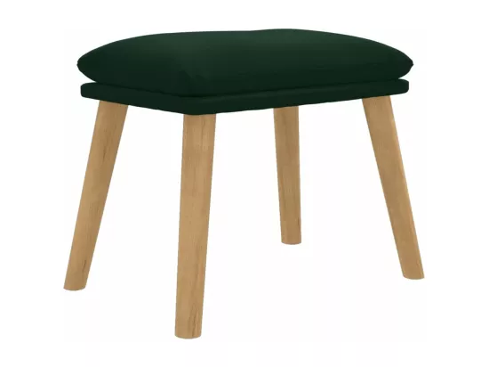 Repose-pied Vert foncé 45x29,5x35 cm Velours