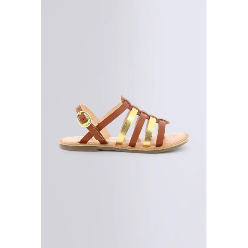 DIXON CAMEL OR SANDALES Cuir Fille