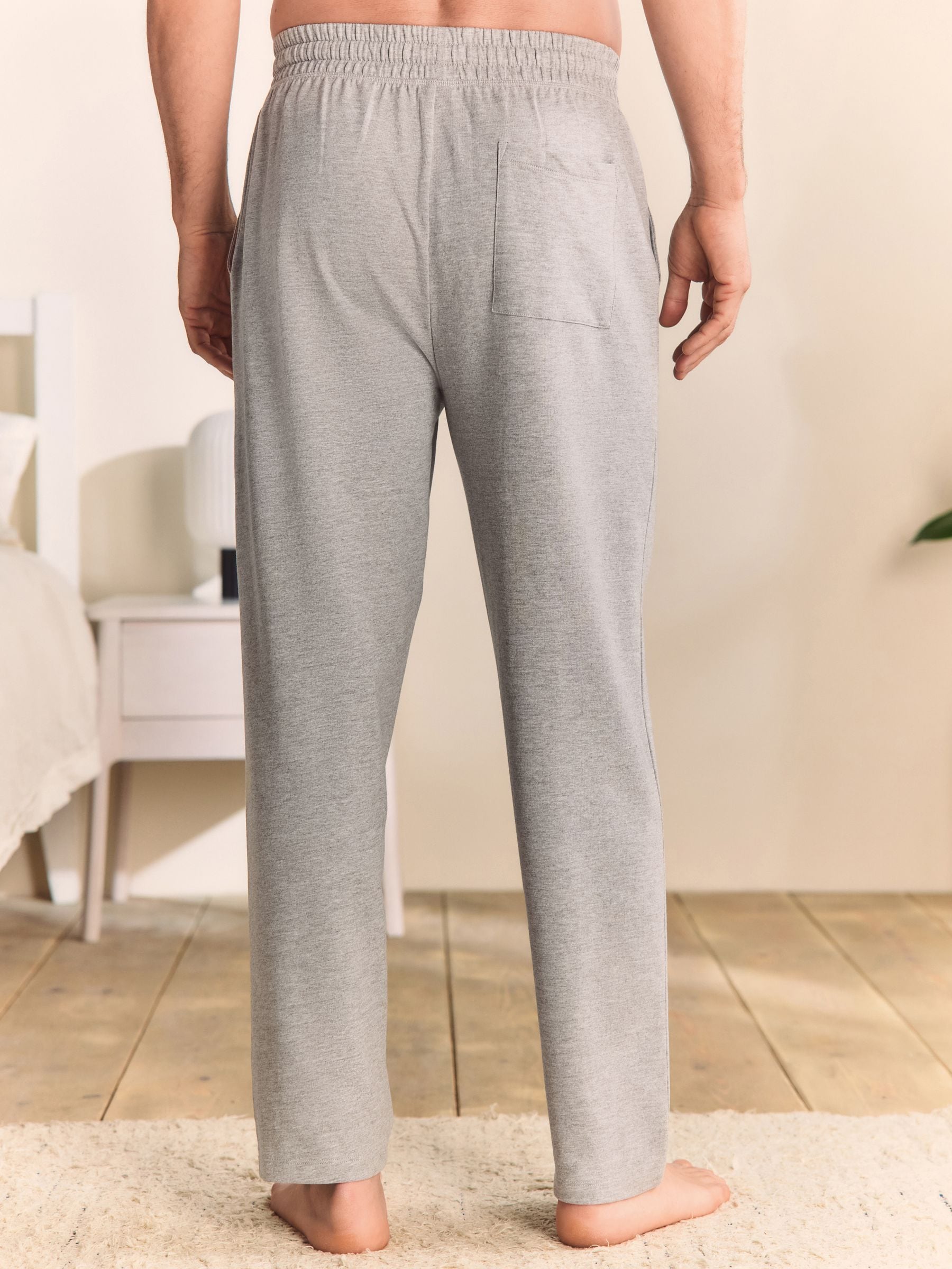 Grijs gemêleerd - Open - Dunne joggingbroek