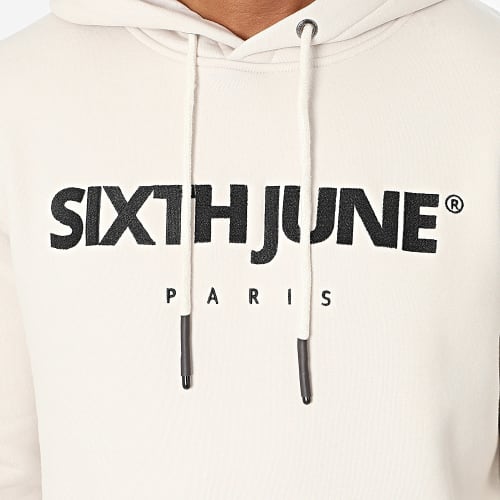 Sweat Capuche Beige