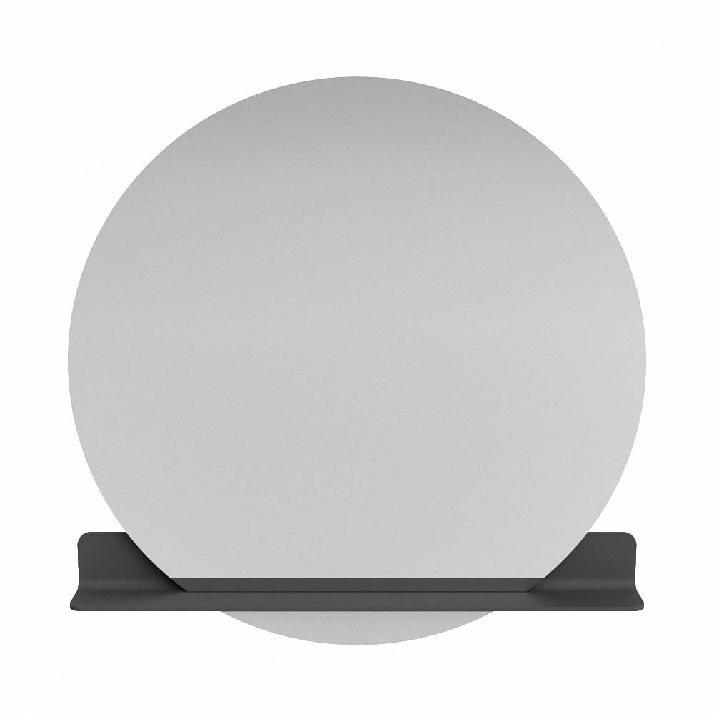 Mondiaz Spot spiegel rond Ø110cm met planchet dark grey