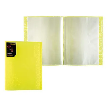Idena Neon Sichtbuch, A4, 30 Hüllen, gelb