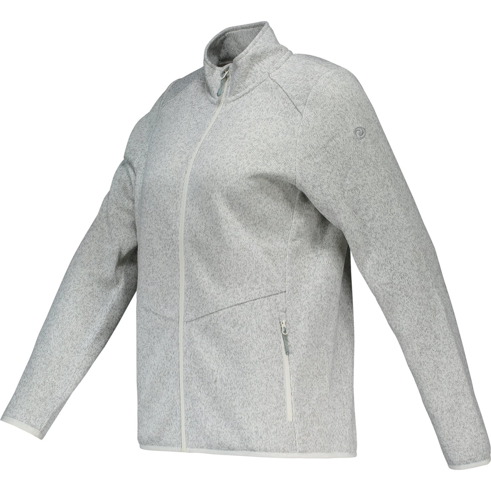 Sherpa Damen-Strickfleceejacke Kali M, hellgrau