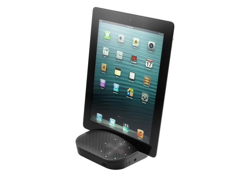 Logitech Speakerphone P710e Freisprecheinrichtung für Mobilgeräte – Verbindung mit einem beliebigen Mobilgerät via Bluetooth oder USB