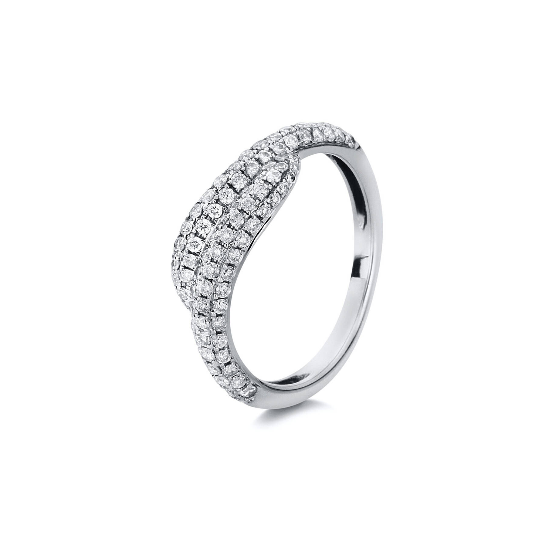 Diamond Group| Damen Diamantring in Wickeloptik