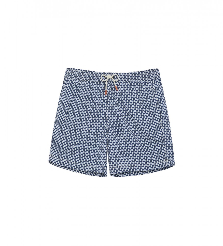 Maiô estampado ECOALF Fiyialf azul marinho
