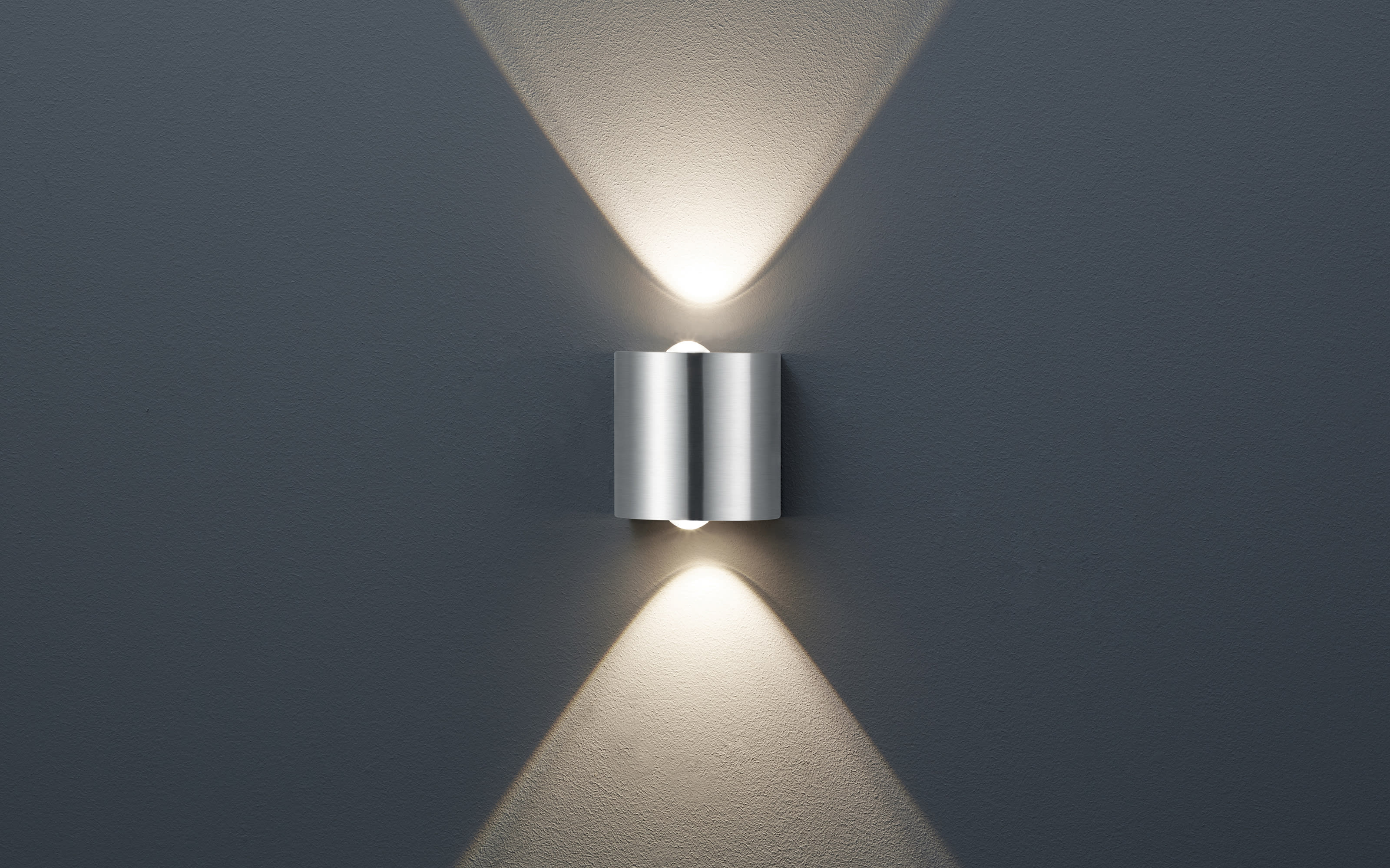 LED Wandleuchte Wales, nickel matt, 9 cm