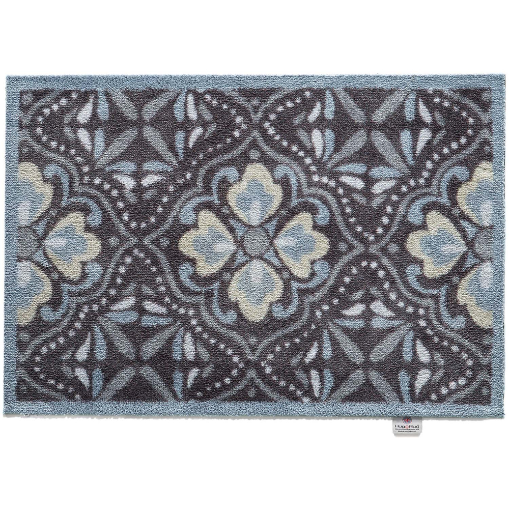 Tapis d'entrée en matière recyclée 50 x 75 cm arabesque