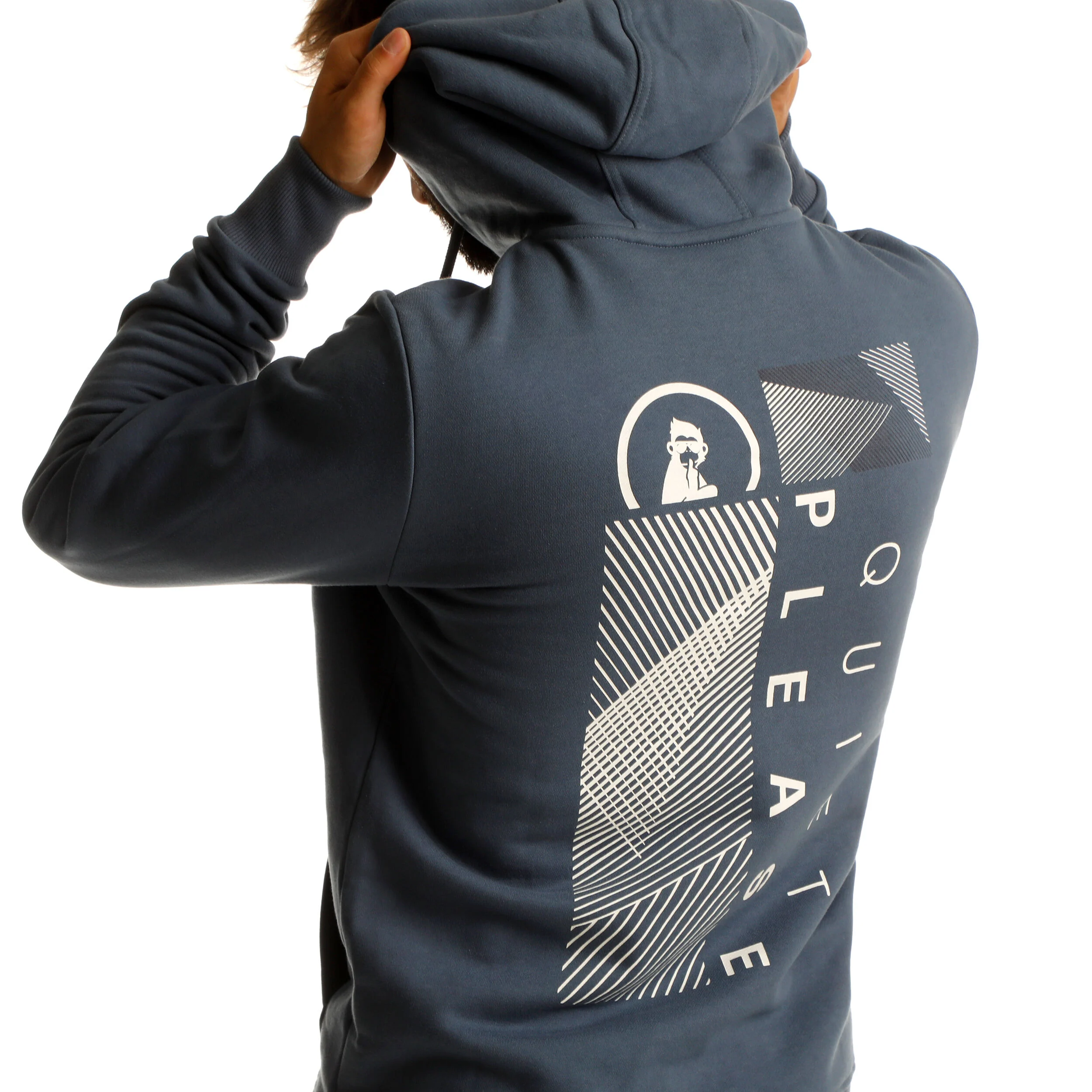 Quiet Please Tile Sweat À Capuche Hommes - Bleu