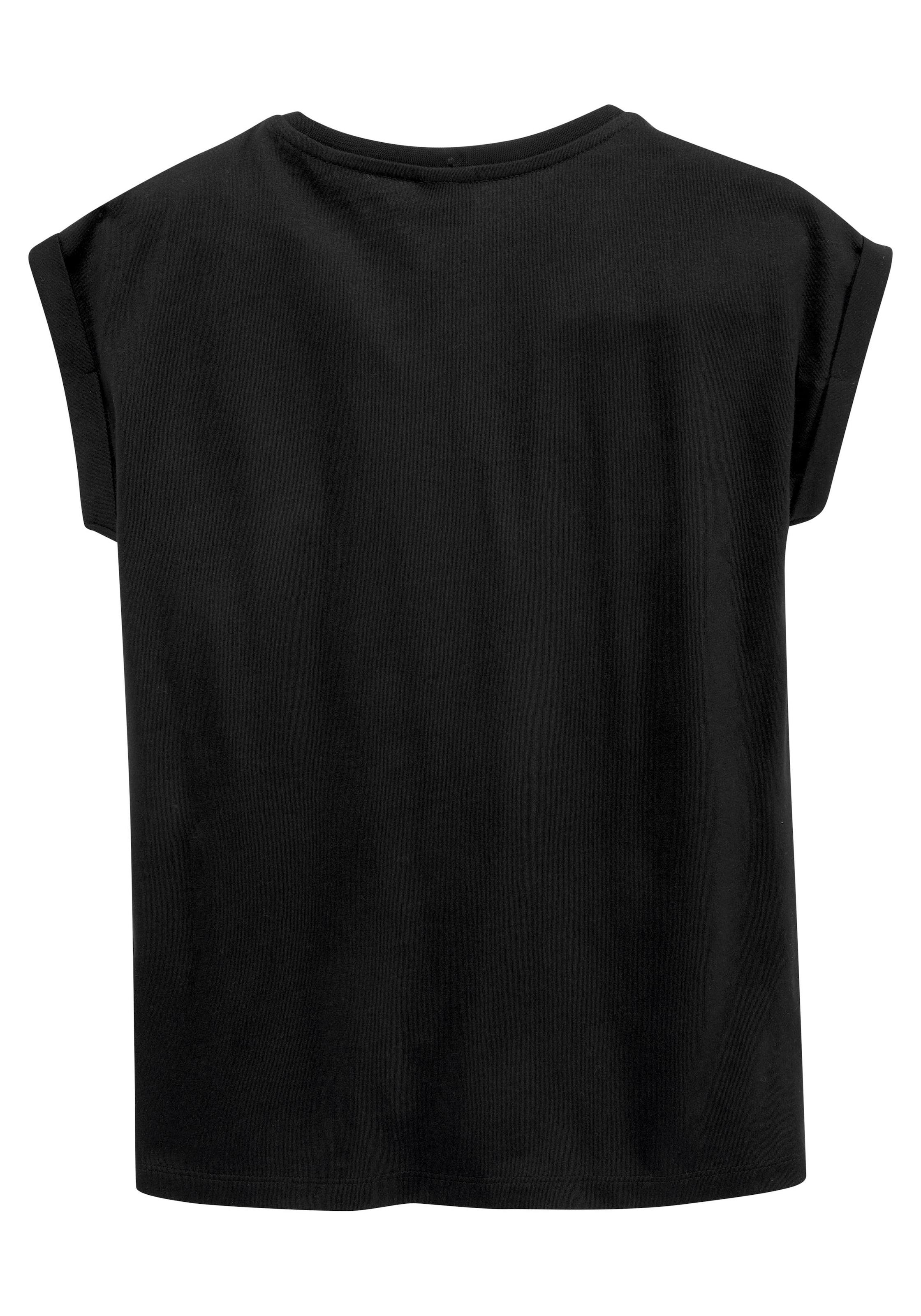 KIDSWORLD T-Shirt »WEEKEND loading...please wait«, Kurzarm,  weite Passform,  bedruckte Optik,  Rundhalsausschnitt