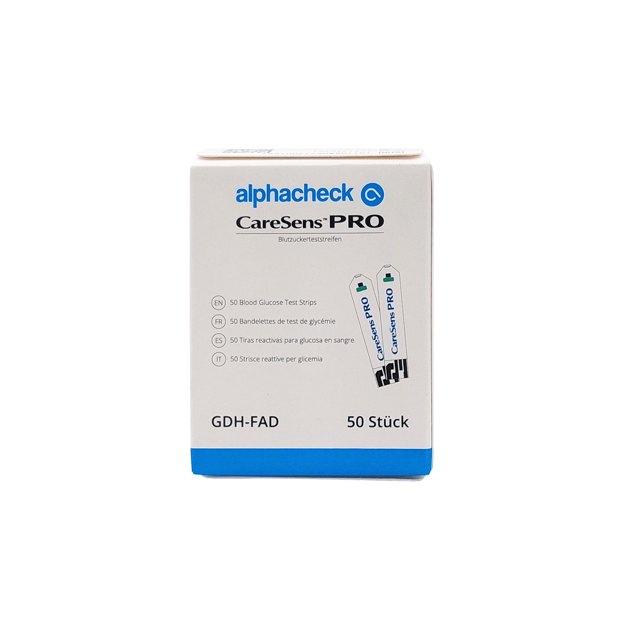 alphacheck CareSens PRO Blutzuckerteststreifen (50 Stk.)