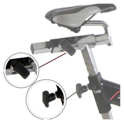 Vélo de biking à friction KHRONOS. Volant de 22 Kg. Utilisation réguliére.Guidon de triathlon. H9162FD