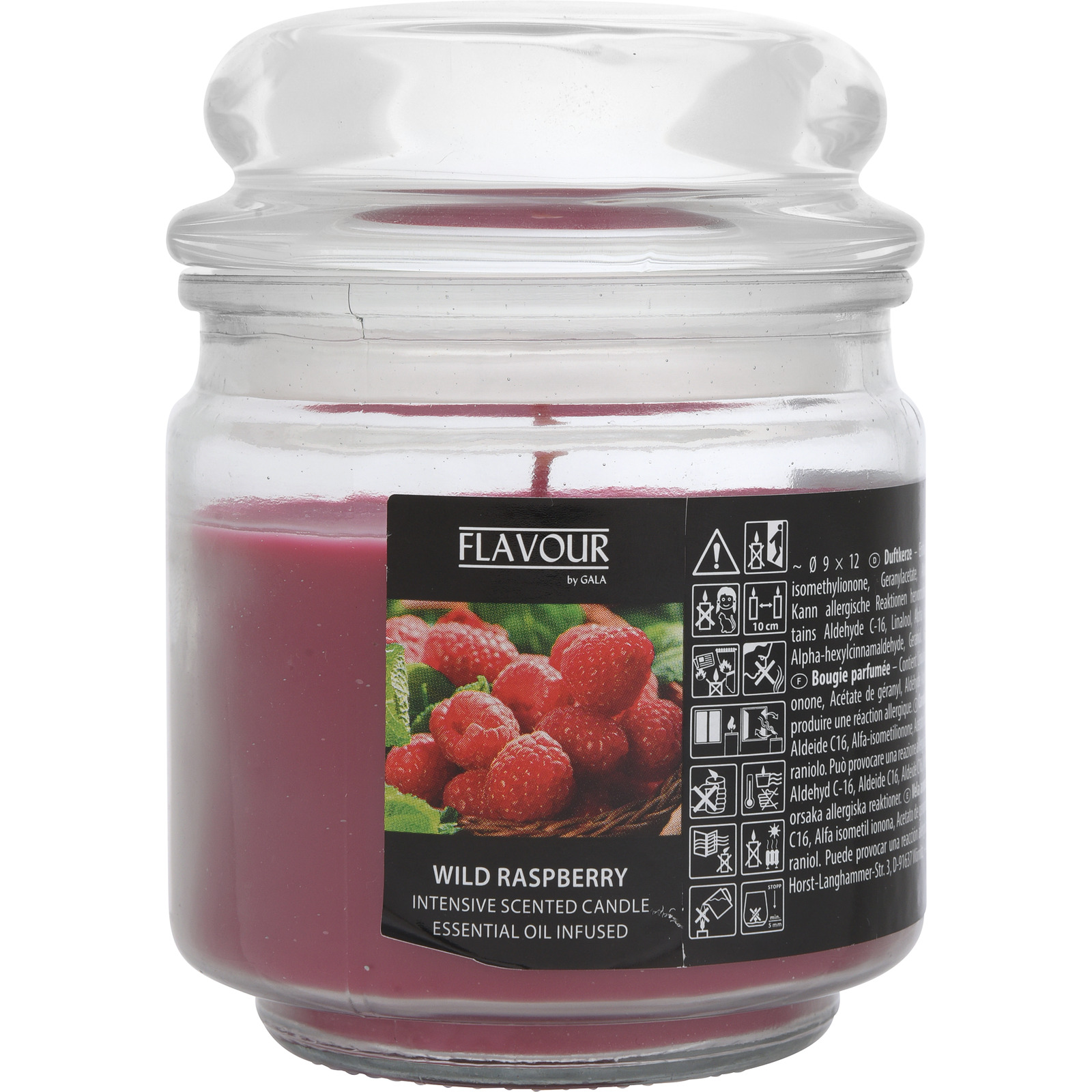 Duftkerze im Glas, Himbeeren 250 g