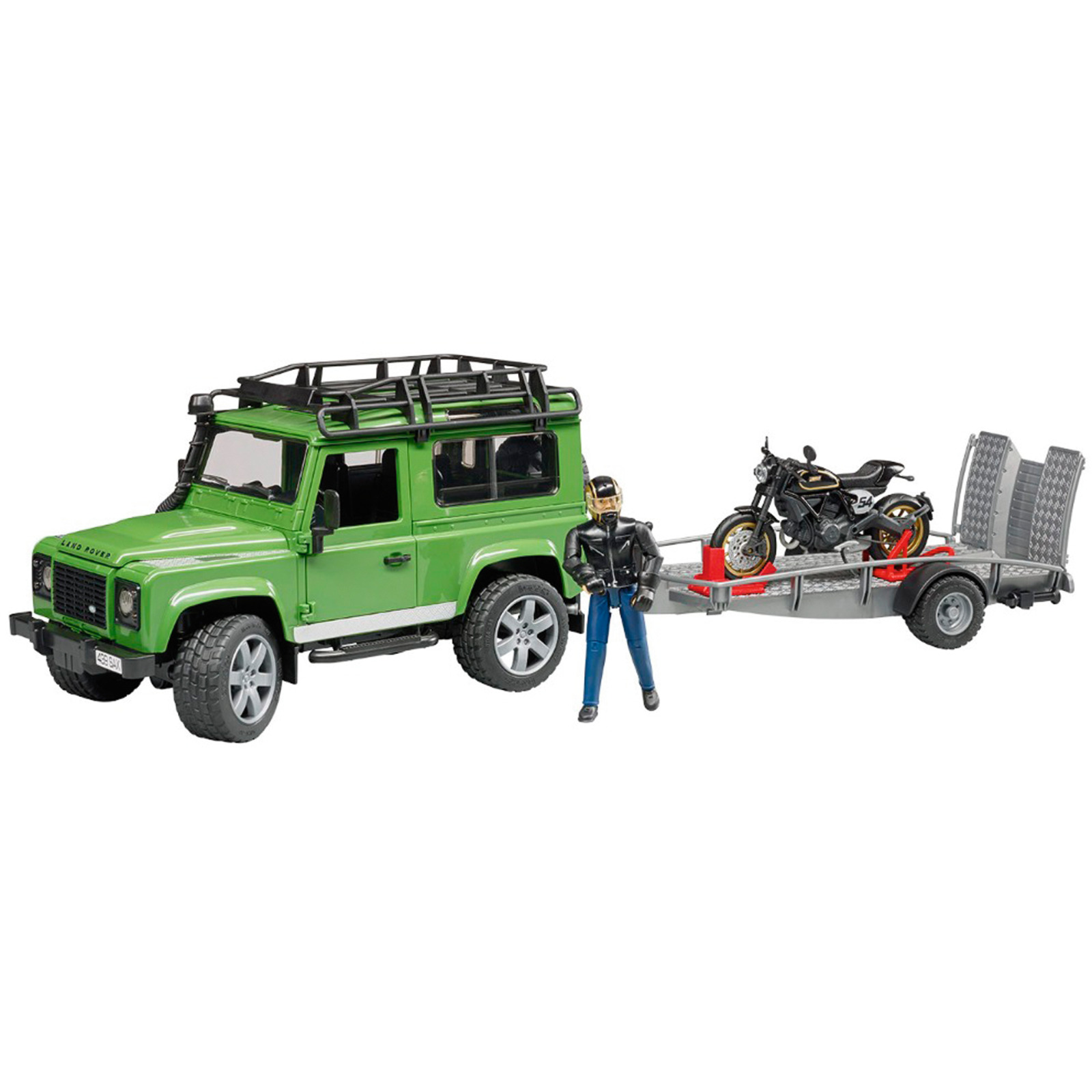 Bruder Land Rover mit Anhänger