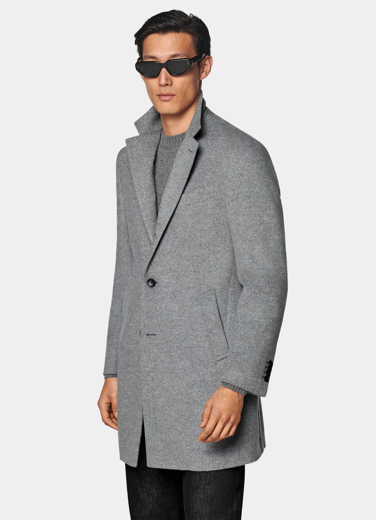 Manteau gris clair