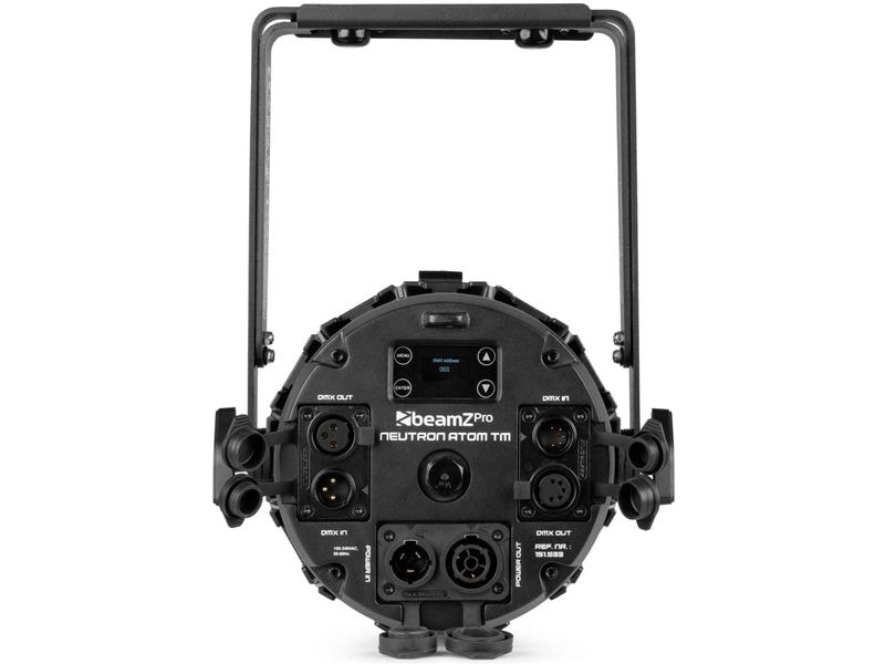 BeamZ Pro Scheinwerfer NEUTRON-ATOM TM Leistungsstarker Scheinwerfer mit WW Amber RGB