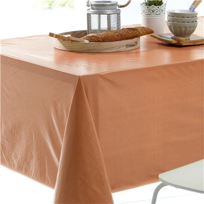 Toile cirée effet faux uni