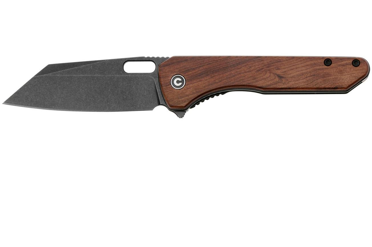 Civivi Nugz C23060-3 Black Stonewashed 14C28N, Guibourtia Wood zakmes
