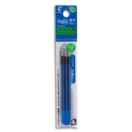 Pilot Ersatzmine Frixion Ball 4, 3er Set, 0.5 mm, blau