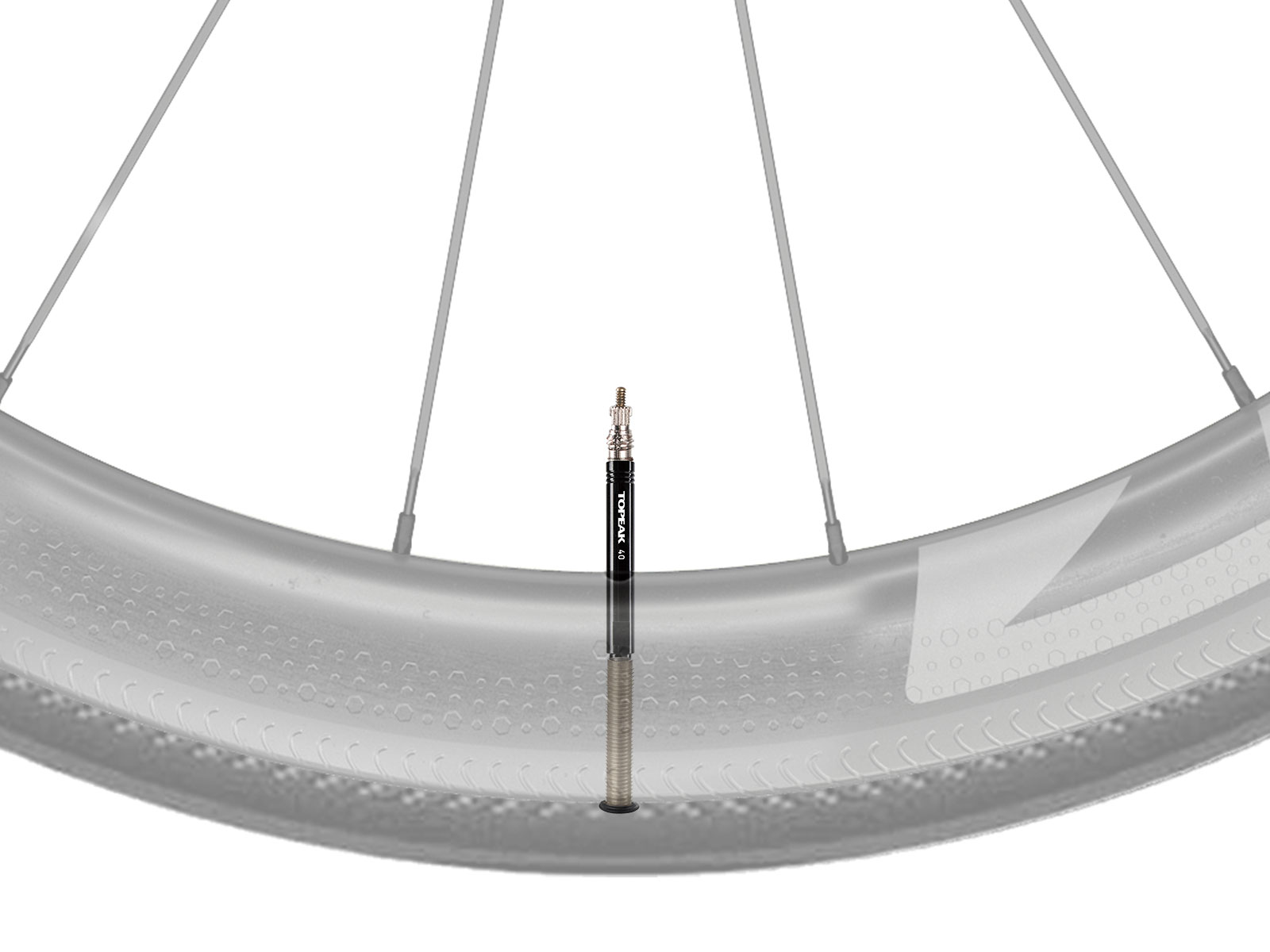Topeak Ventilforlænger 40 mm, 2 stk