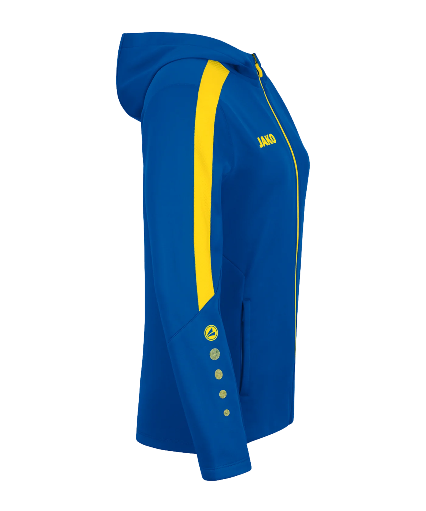 JAKO Power Kapuzenjacke Damen Blau Gelb F404