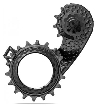 Chape de Dérailleur Hollowcage AbsoluteBlack pour Shimano Ultegra 8150 12 V Noir