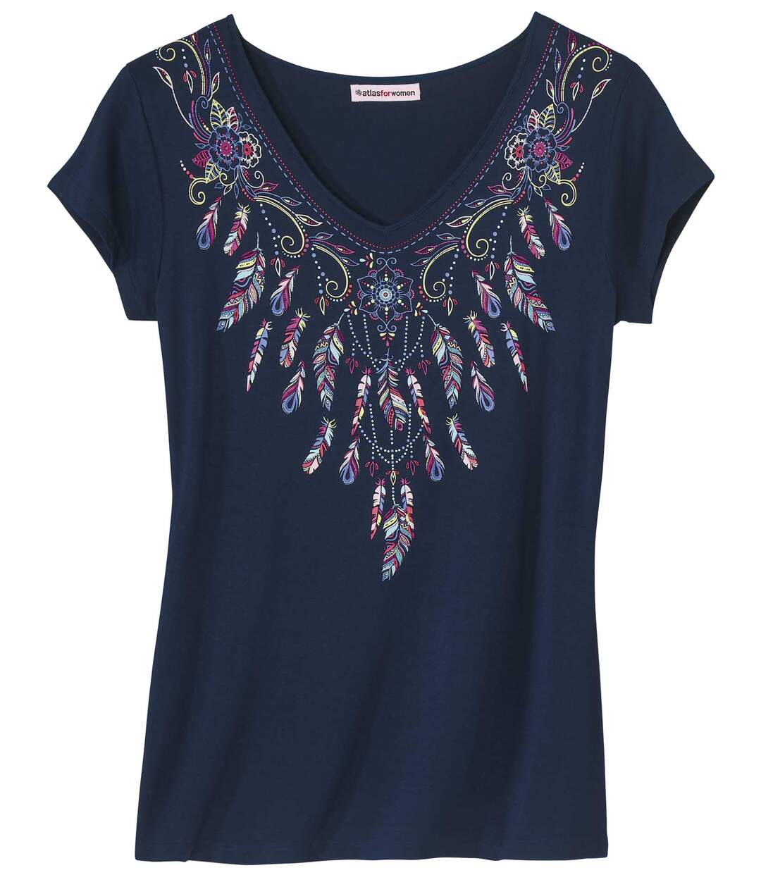 Tunique Fluide Parure de Plumes