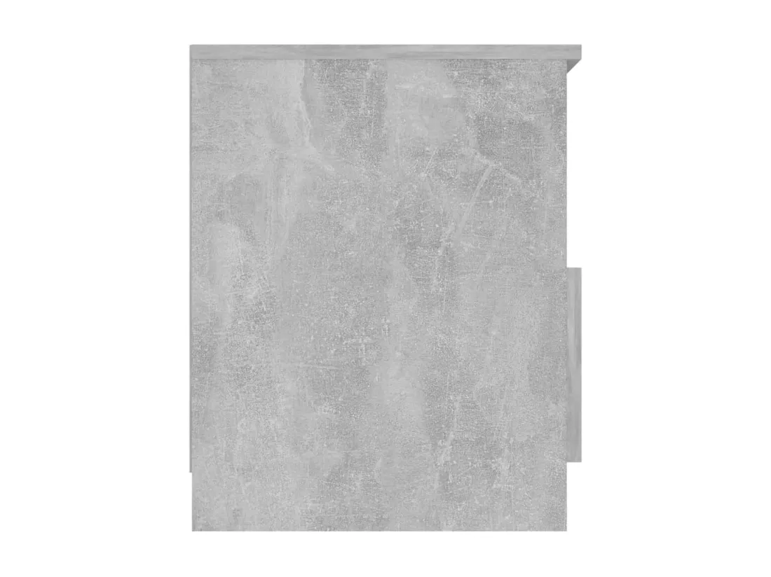 Tables de chevet 2 pcs Gris béton 40x40x50 cm Aggloméré