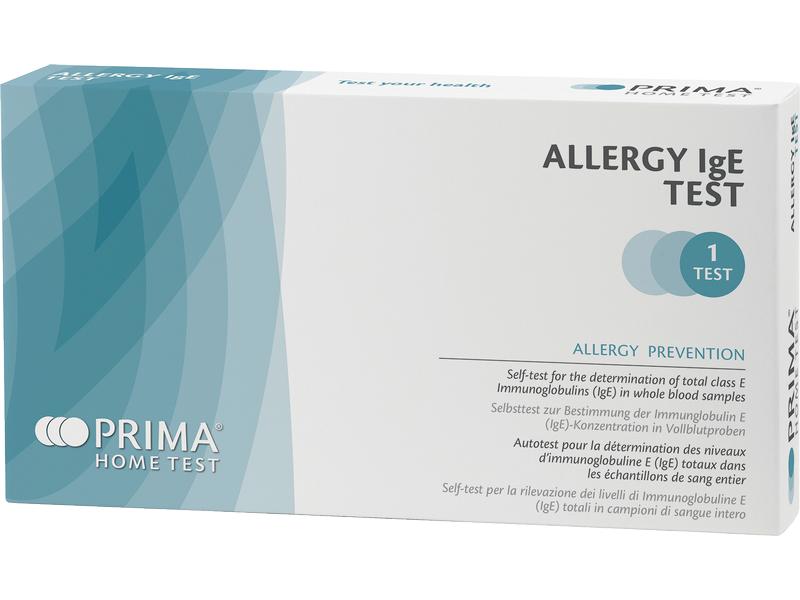 Prima Selbsttest Home Allergietest IgE 1 Stück Allergietest Hausstaubmilben, Pollen, Gräser und Tierhaare