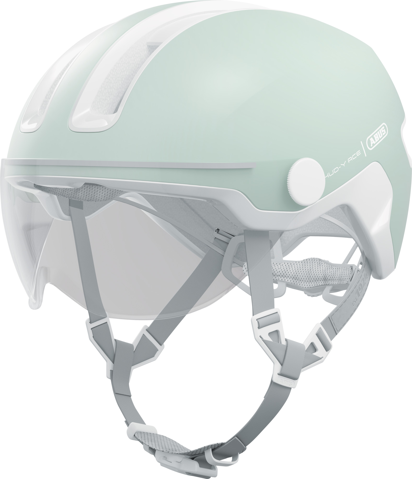 ABUS HUD-Y ACE cykelhjelm LED Pure Mint