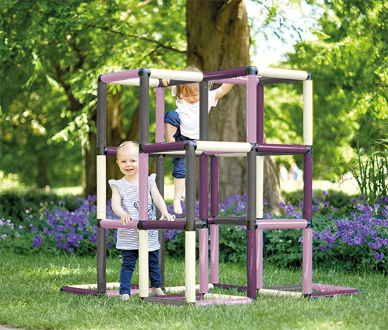 Quadro-Home-KLETTERPYRAMIDE, berry