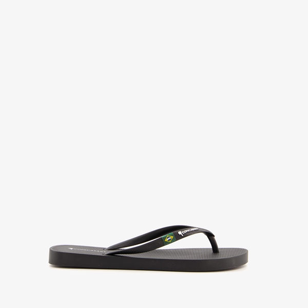 Copacabana vegan dames teenslippers zwart