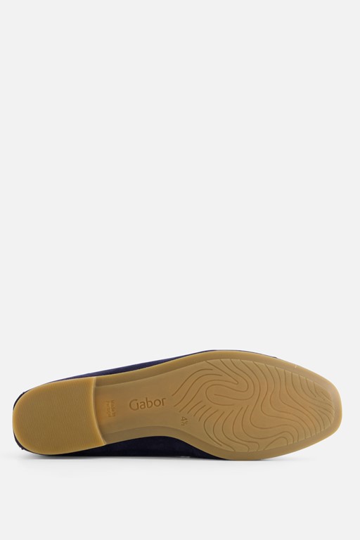 Gabor Instappers blauw Suede
