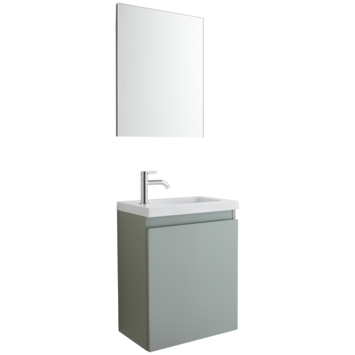 Allibert Fonteinmeubel Portopack met Spiegel - Groen - 40 cm
