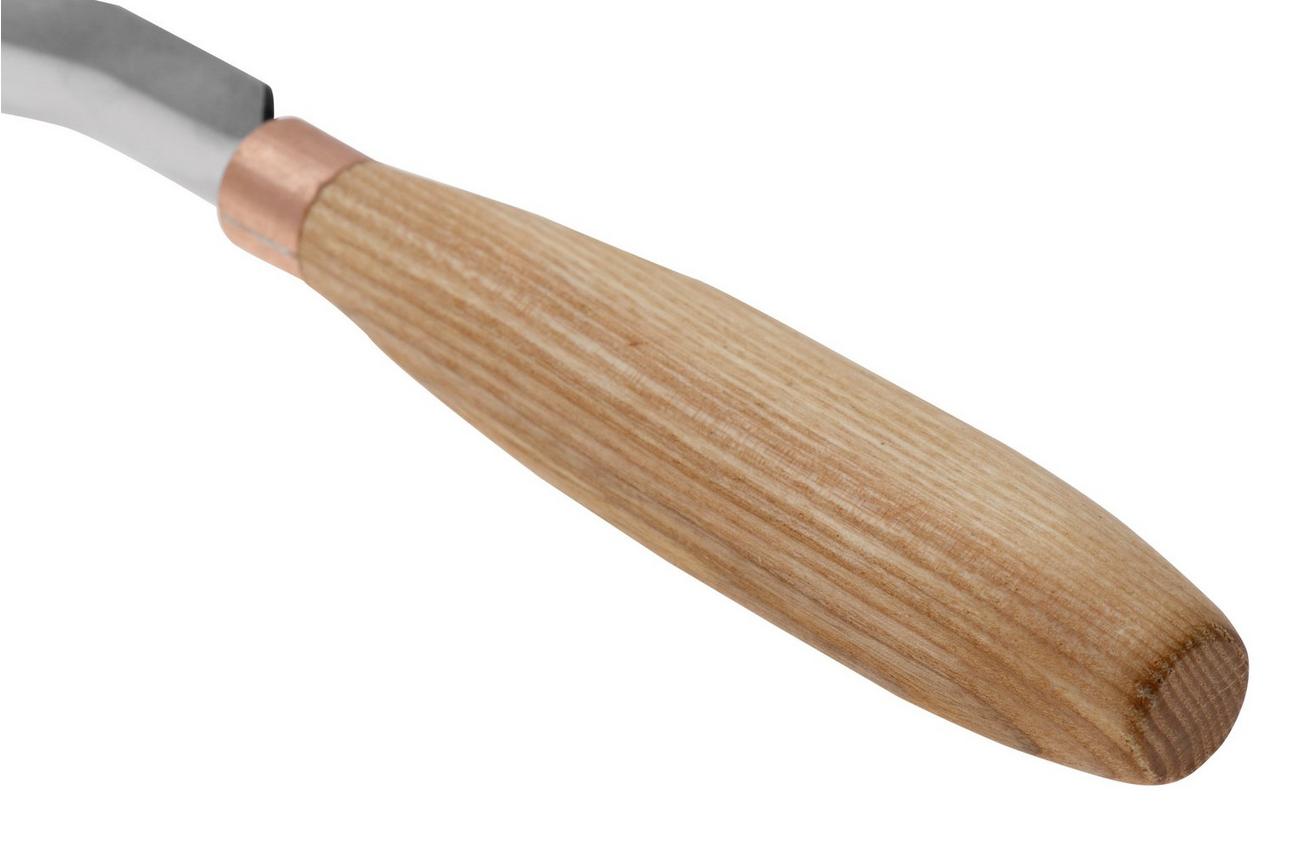 BeaverCraft Compact Short Bent Gouge K8a-14 Sweep 8, 14 mm, guts