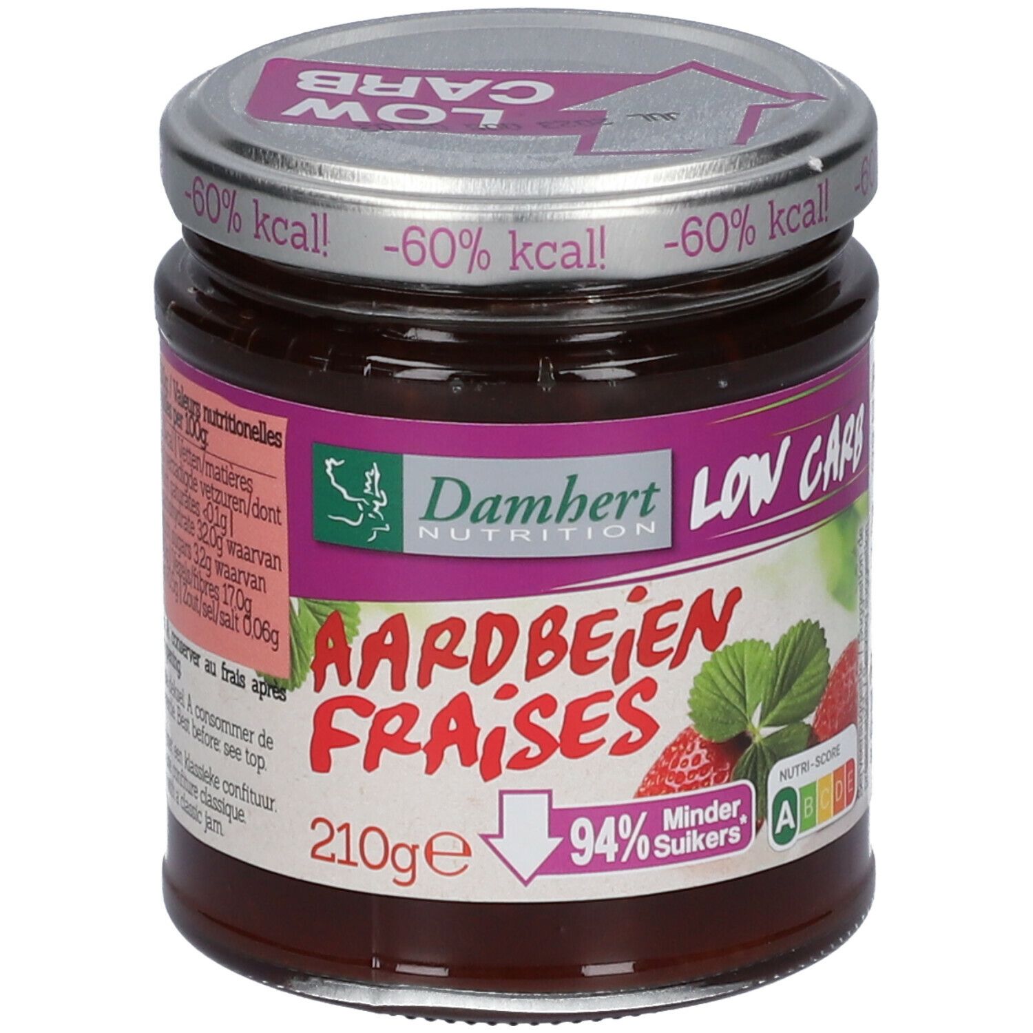 Damhert TAGATESSE® Erdbeer Konfitüre
