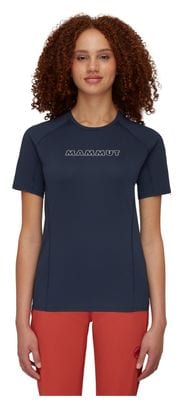T-Shirt Femme Mammut Selun FL Logo Bleu