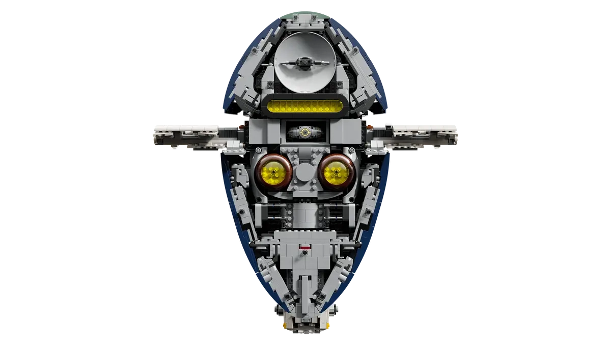 (2970-tlg. Set) Star Wars Klemmbausteine Spielzeug Modell Bausatz (75409) Lizenziert - Jango Fetts Sternenschiff der Firespray-Klasse