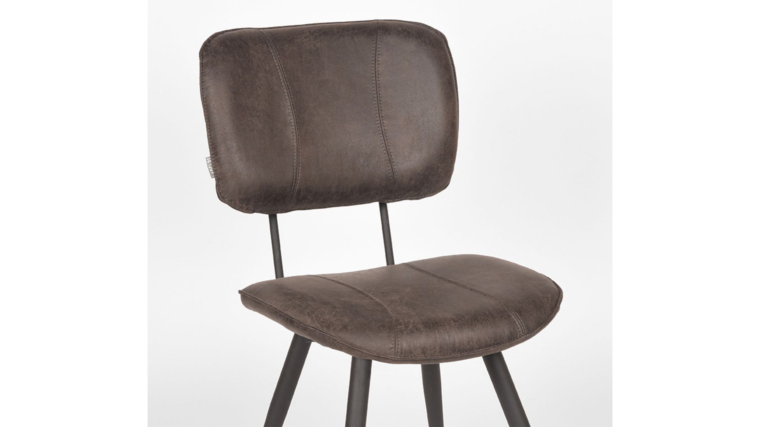 Eetkamerstoel Antraciet IH-50.041v Fos B49 x D60 x H87 cm