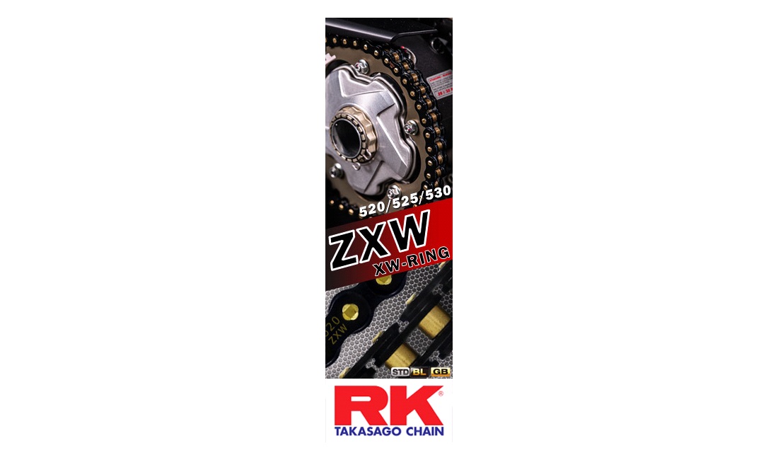 Kæde RK BL530ZXW Sort/Guld XW-ring 120 led