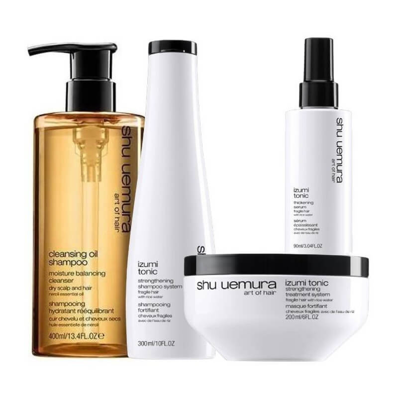 Rituel complet shampooings, masque & sérum izumi tonic shu uemura