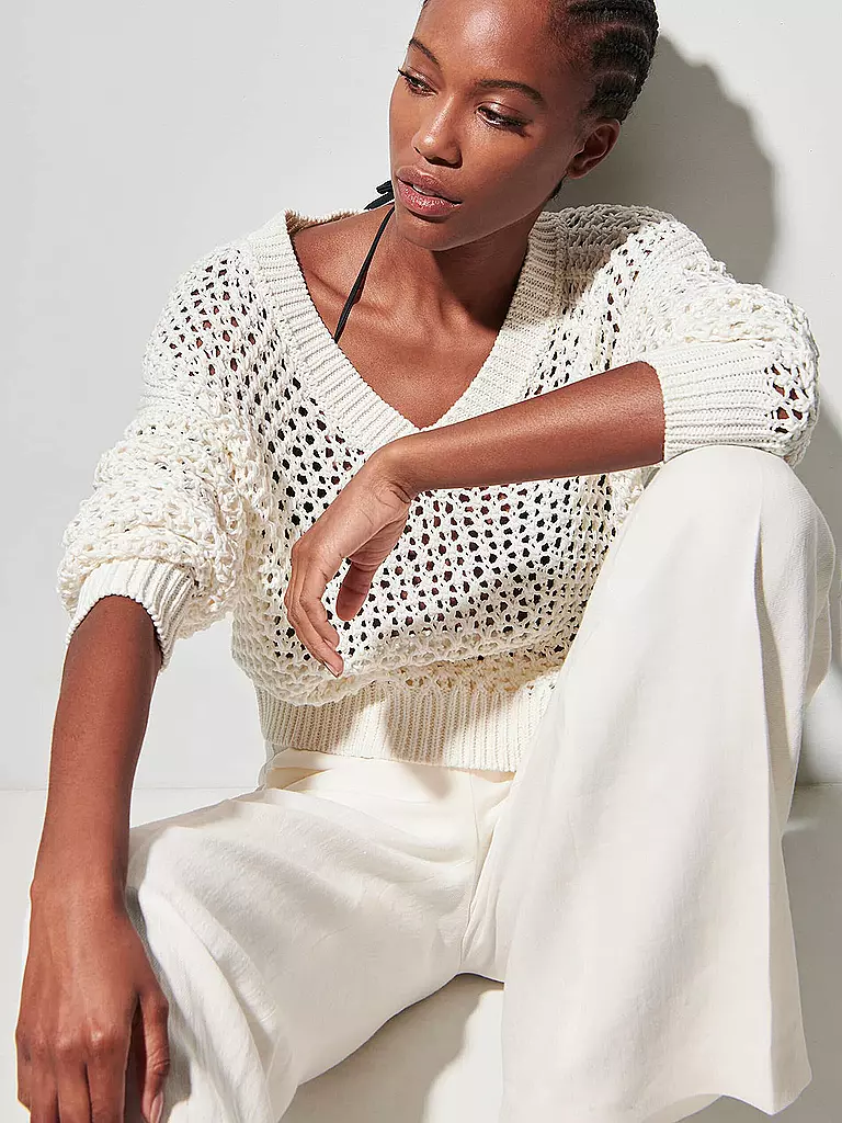 LUISA CERANO Pullover weiss