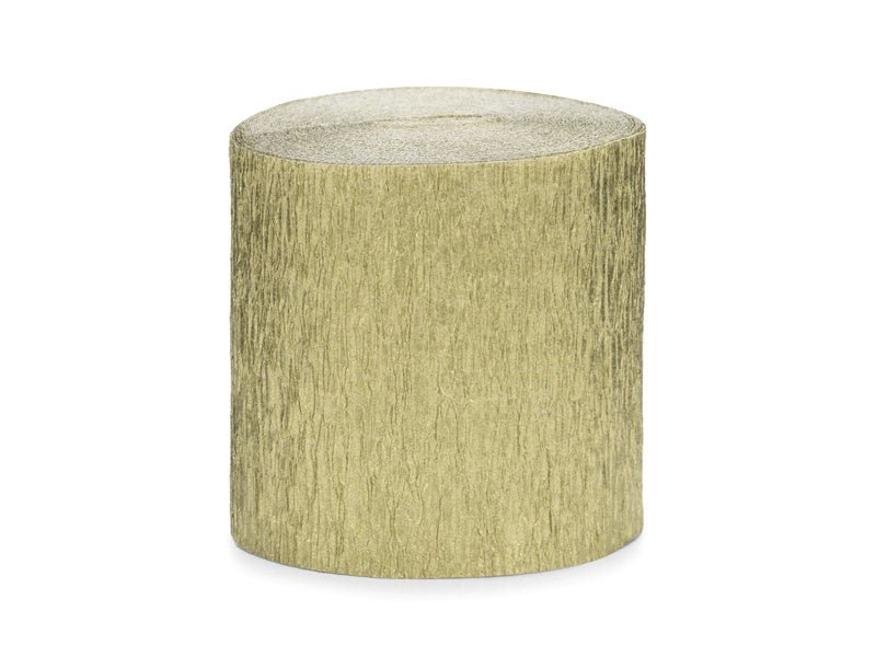 Gouden Slingers Crepe Rol 5cm 10m 4st