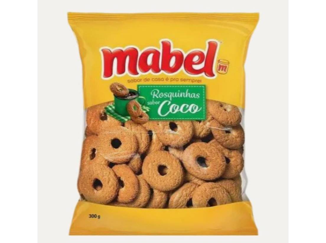 BISCOITO ROSQUINHA MABEL ROSCA COCO 300G