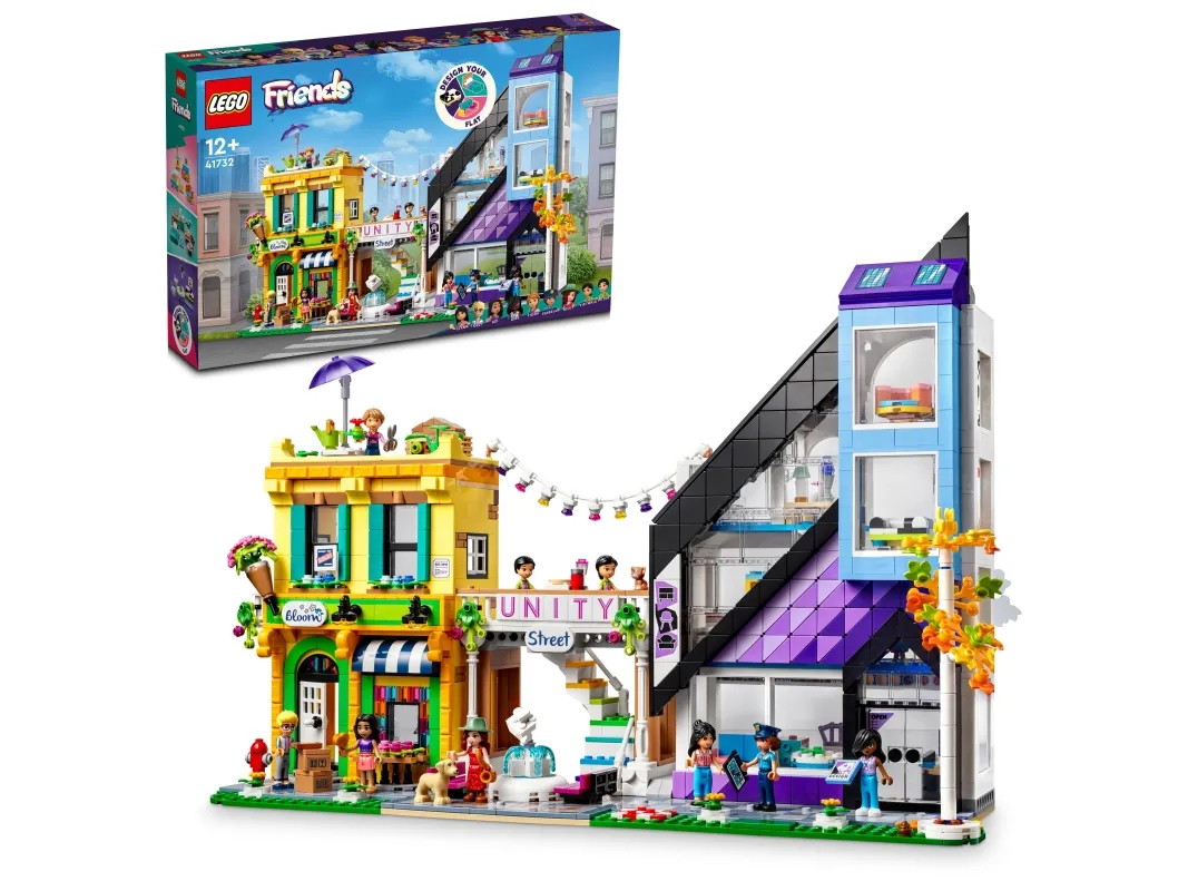 LEGO Friends 41732 Midtbyens blomster- og designbutikker