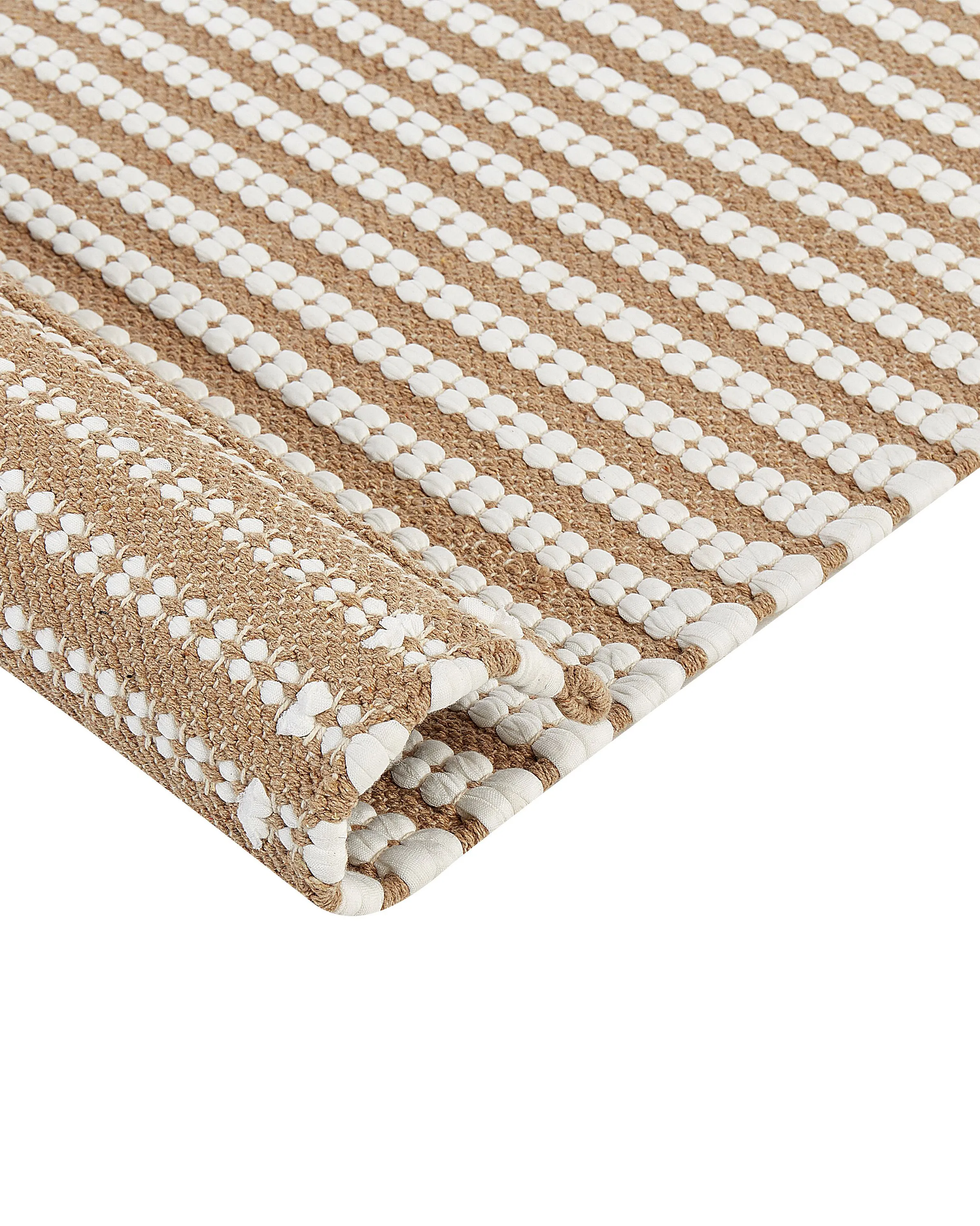 Vloerkleed SOFULU Bruin 80 x 150 cm Katoen
