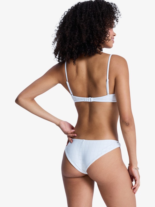 Roxy Island Cheeky Bas de bikini culotte brésilienne Blanc Femme